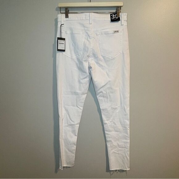 Joe’s Jean Mid Rise Skinny Ankle White Size 30 NWT - Picture 2 of 8